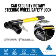 Car Security Rotary Steering Wheel Lock - Heavy Duty Steel Anti-Theft Lock for Automobile Safety