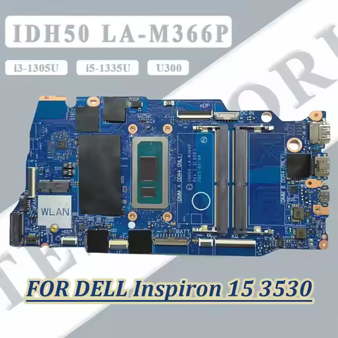 LA-M366P For Dell inspiron 15 3530 Vostro 15 3530 Laptop Motherboard Notebook Mainboard With U300 i3