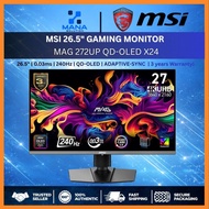 MSI MAG 272UP QD-OLED X24 26.5" GAMING MONITOR ( 26.5" 4K QD-OLED / 0.03MS / 240HZ / ADAPTIVE-SYNC /