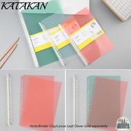 KATAKAN A5/B5 Loose-leaf Cover Plastic Accessory Refillable Fashion Stationery File Folder Ring Bind
