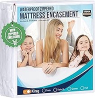 Utopia Bedding Zippered Mattress Encasement King - 100% Waterproof and Bed Bug Proof Mattress Protec