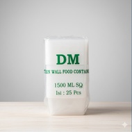 THINWALL DM 1500 ML SQ FOOD CONTAINER BOX 1500ML PLASTIC LUNCH BOX SQ