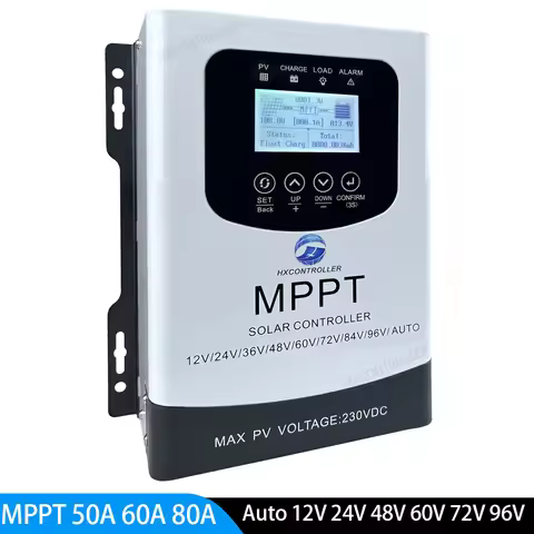 12V 24V 48V 60V 72V 96V MPPT Solar Battery Charge Controller PV Regulator 230VDC For Lifepo4 Lithium