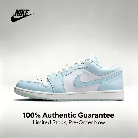Nike Air Jordan 1 Low AJ1 Blue White Glacier Blue Low-Top Men's Casual Sneakers HJ5999-400
