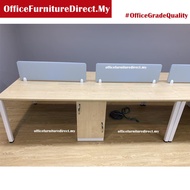 4 Seater Workstation Office Table special drawer budget design (Hantar & Pasang KL)