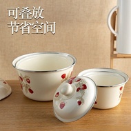 Lard Jar Chili Oil Jar Enamel Basin Commercial Meat Oil Jar Hotel Salt Jar and Basin Container Oil S