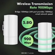UeeVii CPE5.8G 100Mbps Point to Point Wireless Bridge Wired Speed Dialing Outdoor CPE 2-Pack with 12