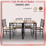 Dining Table Set with 2 Chairs Home Living / Meja makan / 2 Kerusi / 1 + 2 Dining Set / Perabot Ruma