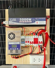 ชุดคอลโทรลชุดนอนนาโซล่าเซลล์24v5000w mppt60aกันฟ้าผ่าและชิโนไทม์เมอร์พร้อมส่งในไทย