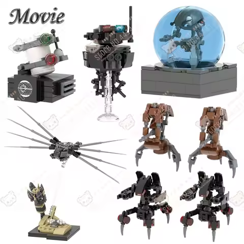 Interstellar Movie Droids Series MOC Building Blocks Creative Desert Ornithopter Mini Collector Mode