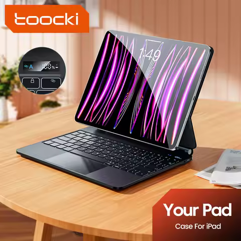 Toocki Backlight Magic Keyboard For iPad Air 4 5 Detachable Bluetooth Wireless Keyboard Case For 11 