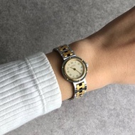 【日本直送 名牌二手包】HERMES 愛馬仕 Clipper 腕錶 銀色×金色 不鏽鋼 vintage 古董 ccywcb