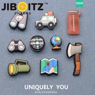 JIBBITZ cross charms หัวเข็มขัดรองเท้า ผจญภัยกล้องทรรศน์ ตัวติดรองเท้า cross