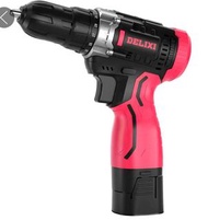 DELIXI 衝擊鑽12V雙速无刷充電電鑽,衝擊,電批三用,1電1叉,跟機送27件配件,DIY家用,輕巧,力大,旺角,sf到付 cordless lithium power drill driver 