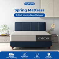 COSOVA 8.8 Inch Memory Foam Independent Spring Mattress Ergonomic Mattress