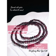 Sdep Cut Ring with 3 Ganets, size 4mm