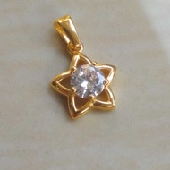 S550 CZ Diamond Star Titanium Pendant