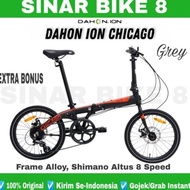 SEPEDA LIPAT DAHON ION CHICAGO UKURAN 16 &amp; 20 INCH ALLOY SHIMANO 8