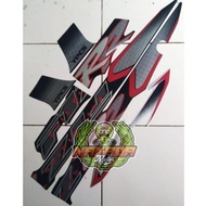 FIZ R 2001 2002 MOTORCYCLE BODY STICKER STRIPING FULL CLUTCH BLACK SILVER