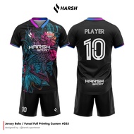 JERSEY BAJU FUTSAL / SEPAKBOLA TERBARU FULL PRINTING FREE NAMA DAN