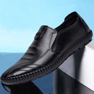 Men Men Shoes Comfortable Casual Shoes Soft-Soled Peas Shoes pu Men's Slip-On Casual Shoes Men's Cas
