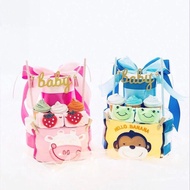 CUSTOM baby diapercake hamper / fullmoon newborn baby gift hamper