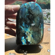 Labradorite 拉长石 54.3MM (333gram) L: 5cm x W: 3cm x H: 9cm (LC0001)
