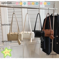 OPTIMISTI Shoulder Bag, Large Capacity Solid Color Tote Bag, Vintage with Mini Wallet PU Leather Han