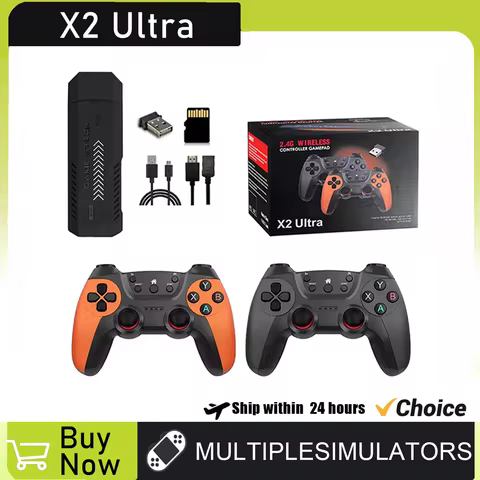 X2 Ultra Video Game Stick Game Console Or ONLY 2.4G Double Wireless Controller 4K HD30000 Games 128G