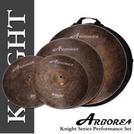 Arborea KNIGHT VINTAGE cymbal set (B20 cast bronze) Free splash