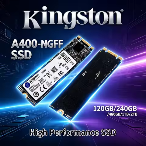 Kingston A400-NGFF M.2 SSD: SATA Interface, 2280 Size, 120GB/240GB/480GB/1TB/2TB Options, Great for 