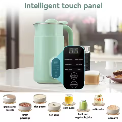 A005-Milk Dispenser Electric Soy Milk Wall Breaking Machine For Homemade Plant Milk, Oat Milk, Soy M