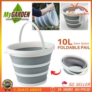 Foldable Pail 10L Waterproof Fishing High capacity Collapsible Pail Folding Wash Basin Portable Fold