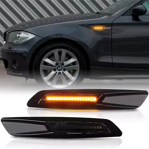 NO Flashing 12V Car Turn Signal Lamps Side Marker Lights LED Accessories For BMW Serie 1 3 5 E90 E60