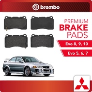 BREMBO Front Pads (L+R) - Mitsubishi Evo 5 6 7 7.5 8 9 X Subaru WRX STI Turbo BREMBO Type Honda Civi