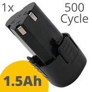 PRODIY Cordless Drill Battery Rechargeable 12V 1.5Ah / 1.3Ah Lithium Li-Ion Battery 500 / 300 Cycles