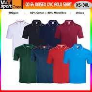 OREN SPORT 200gsm Microfiber Quick Dry Polo T-Shirt QD64 Unisex Sportswear Cool Fit Microfiber Plain
