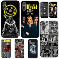 For Motorola Moto E6S E6i Case Phone Cover Protective Soft Silicone Black Tpu Case Nirvana Kurt Coba