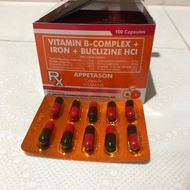 Appetason (Vitamin B-complex + Iron + Buclizine HCI) 10pcs/pad