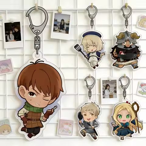 Wholesale Anime Delicious in Dungeon Meshi Lilo and Stitch Pendant Acrylic Pendant Keychains bag dec