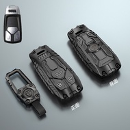 HOT SALE-Audi A4L Q5L Sportback RS4 RS5 RS6 RS7 Q8 Aluminum Metal Key Fob Cover Case Remote Key Shel