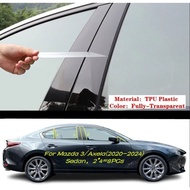 Mazda3 Mazda 3 TPU A B Pillar Cover Middle Column TPU Transparent Protector Film