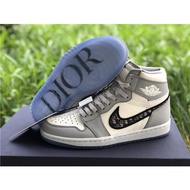 Original quality Dior x Air Jordan​ 1 High OG​ "Grey" Basketball shoes