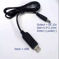 Usb dc cable step up 5 volt to 12 volt