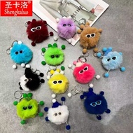 Rex rabbit fur briquette elf cute bag pendant fema Rex rabbit fur Little briquette elf cute bag pend