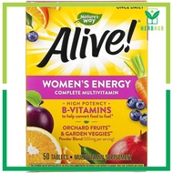 Herb Hub | Nature's Way, Alive! Women's Energy, Multivitamin-Multimineral, 50 Tablets