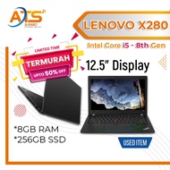 LENOVO THINKPAD X280 ULTRABOOK [CORE I5-8TH GEN/8GB RAM/256GB SSD] 12.5 INCH HD DISPLAY / WIN 10 PRO