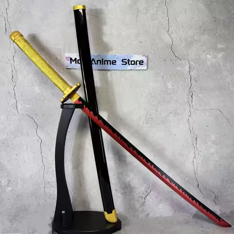 41inch Demon Slayer Tsugikuni Yoriichi Katana Anime Cosplay Prop Ninja Knife Sword Real Size Japanes