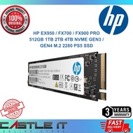 HP EX950 / FX700 / FX900 PRO 512GB 1TB 2TB 4TB NVME GEN3 / GEN4 M.2 2280 PS5 SSD Solid State Drive