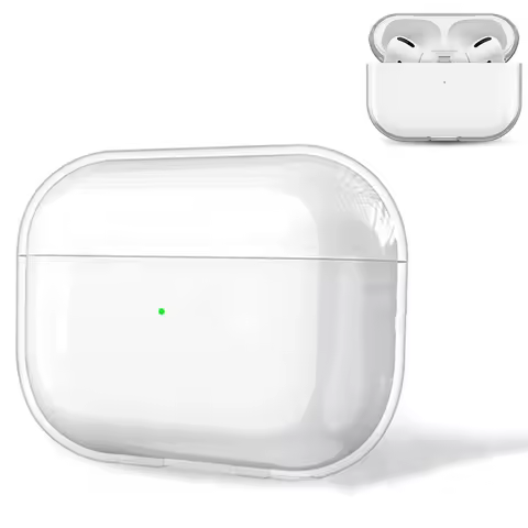 Transparent Case For Air Pods 3 2 1 Headphone Soft TPU Clear Protective Cover With Keychain For Airp